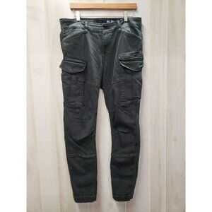 G-star Raw Rovic Zip 3D Skinny Pant, Black Denim, Men’s W35 L32, measure 35x29